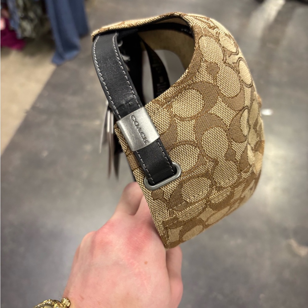 Coach Tan and Black Signature Cap - Picture 3 of 4